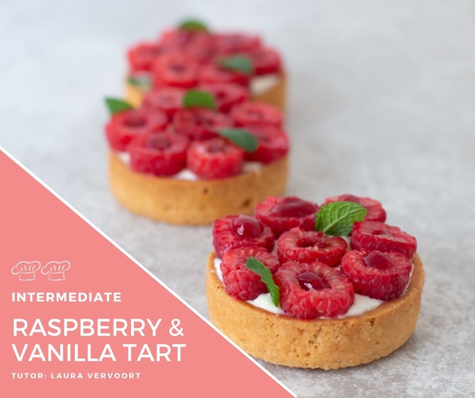 Raspberry  and Vanilla Tart